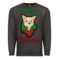 Smoke Merry Christmas Cat Premium Sweatshirt - Bettercallsaul