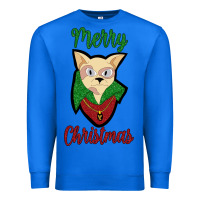 True Royal Merry Christmas Cat Premium Sweatshirt - Bettercallsaul