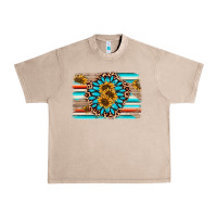 French Oak gemstone sunflower background Urban Heavy Tee - AdoDesignShop