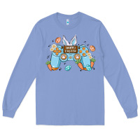 Colony Blue boy happy easter Long Sleeve Tee - MaliasSmallBusiness