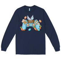 Navy boy happy easter Long Sleeve Tee - MaliasSmallBusiness