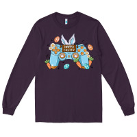 Plum boy happy easter Long Sleeve Tee - MaliasSmallBusiness