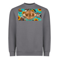 Storm western wild and sunflower leopard turquoise cowhide licanse plate Heavyweight Sweatshirt - Artiststas