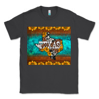 Smoke sunflowers cowhide leopard texas map Classic Tee - BarkalooDesign
