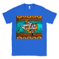 True Royal sunflowers cowhide leopard texas map Classic Tee - BarkalooDesign
