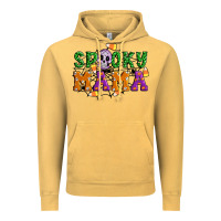 Vintage Mustard Spooky mama Vintage Hoodie - Artiststas
