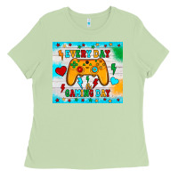 Matcha every day is gaming day Ladies Tee - JahusDesignShop