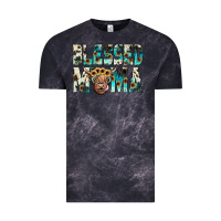 Cloud Black blessed mama Vintage Tee - JahusDesignShop