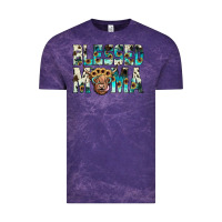 Cloud Purple blessed mama Vintage Tee - JahusDesignShop