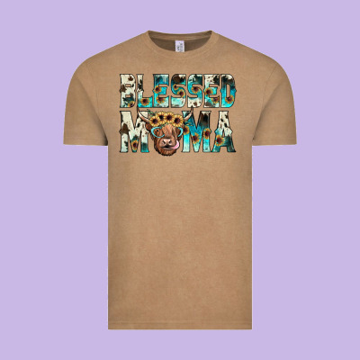 Blessed Mama Vintage Tee Designed By Jahusdesignshop