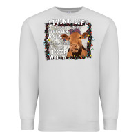 Dove Grey Between Jesus Take The Wheel I Wish A Heifer Would Premium Sweatshirt - Bettercallsaul