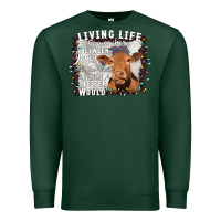 Sports Green Between Jesus Take The Wheel I Wish A Heifer Would Premium Sweatshirt - Bettercallsaul