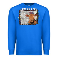 True Royal Between Jesus Take The Wheel I Wish A Heifer Would Premium Sweatshirt - Bettercallsaul