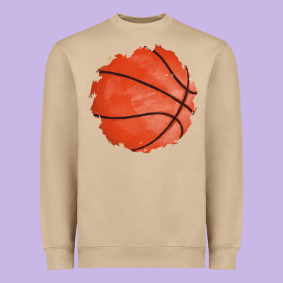 Basketball Patch Heavyweight Sweatshirt Designed By Adodesignshop