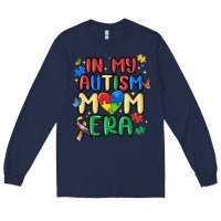 Navy in my autism mom era Long Sleeve Tee - MaliasSmallBusiness