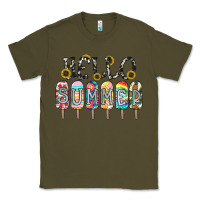 Army Green name vibrant summer greeting with popsicles Classic Tee - CowhideDigitalArt