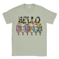 Matcha name vibrant summer greeting with popsicles Classic Tee - CowhideDigitalArt