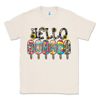 Natural name vibrant summer greeting with popsicles Classic Tee - CowhideDigitalArt