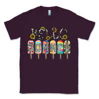 Plum name vibrant summer greeting with popsicles Classic Tee - CowhideDigitalArt