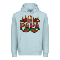 Blue Mist Papa Premium Hoodie - texasbilliewilder