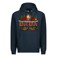 Navy Papa Premium Hoodie - texasbilliewilder