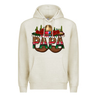 Oatmeal Heather Papa Premium Hoodie - texasbilliewilder