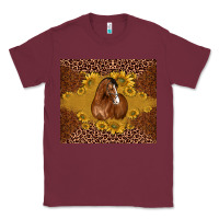 Burgundy horse Classic Tee - BarkalooDesign