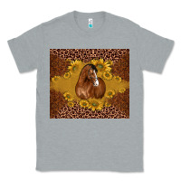 Heather Grey horse Classic Tee - BarkalooDesign