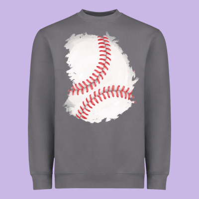 Baseball Patch Heavyweight Sweatshirt Designed By Adodesignshop