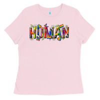 Bubblegum Pink pride human Ladies Tee - texasbilliewilder