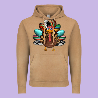 Thanksgiving Turkey Vintage Hoodie Designed By Ranaportraitstore