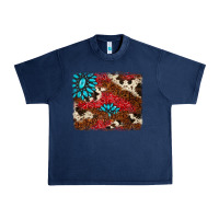 Navy gemstone cowhide background Urban Heavy Tee - AdoDesignShop
