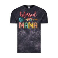 Cloud Black blessed mama Vintage Tee - JahusDesignShop