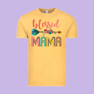 Blessed Mama Vintage Tee Designed By Jahusdesignshop