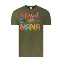 Vintage Olive blessed mama Vintage Tee - JahusDesignShop