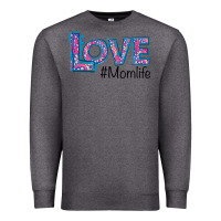 Charcoal Heather Love Mom Life Premium Sweatshirt - Bettercallsaul