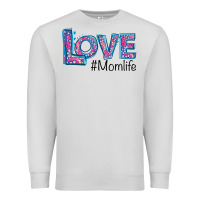 Dove Grey Love Mom Life Premium Sweatshirt - Bettercallsaul