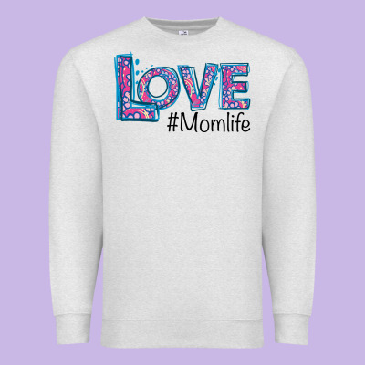 Love Mom Life Premium Sweatshirt Designed By Bettercallsaul