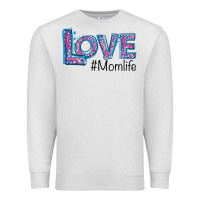 Oatmeal Heather Love Mom Life Premium Sweatshirt - Bettercallsaul