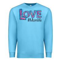 Ocean Blue Love Mom Life Premium Sweatshirt - Bettercallsaul