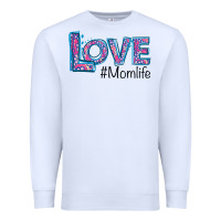 White Love Mom Life Premium Sweatshirt - Bettercallsaul