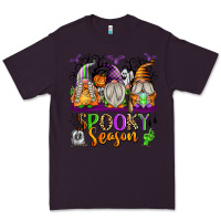 Plum Spooky Season Gnomes Premium Tee - texasbilliewilder
