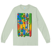 Matcha autism american flag Long Sleeve Tee - MaliasSmallBusiness