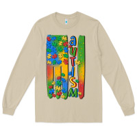 Mushroom autism american flag Long Sleeve Tee - MaliasSmallBusiness