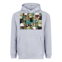 Heather Grey California Wine with Leopard Background Heavyweight Hoodie - Bettercallsaul