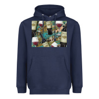 Navy California Wine with Leopard Background Heavyweight Hoodie - Bettercallsaul