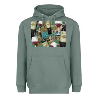 Sage California Wine with Leopard Background Heavyweight Hoodie - Bettercallsaul