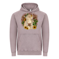 Vintage Zinc charolais leopard cactus sunflower Vintage Hoodie - JahusDesignShop