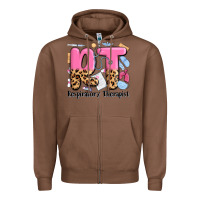 Chestnut respiratory therapist Zipper Hoodie - MaliasSmallBusiness