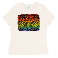 Bone pride leopard background lgbt Ladies Tee - texasbilliewilder